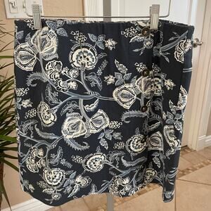 Spartina 449 Skirt 6 Mini Paisley Pull On Elastic Cowboy
